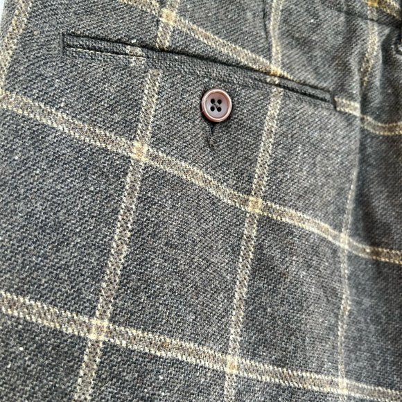 BROWN ASOS PLAID PANTS 32x30 - Picture 4 of 4